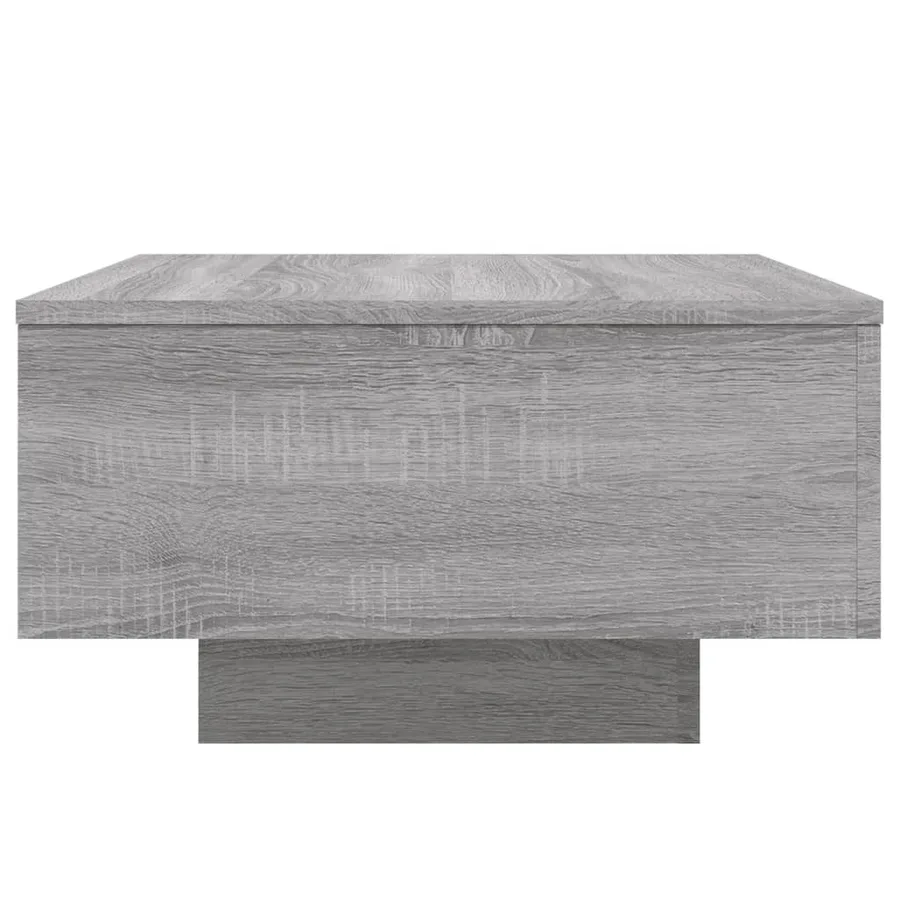 Table basse avec lumières LED sonoma gris 55x55x31 cm - 7