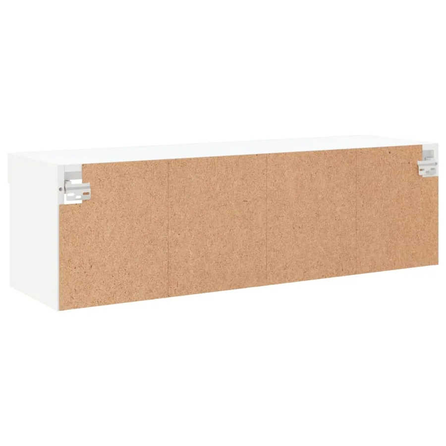 Meuble TV avec lumières LED blanc 100x30x30 cm - 10