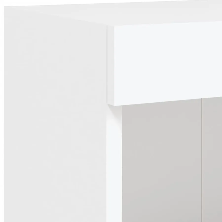 Meuble TV avec lumières LED blanc 100x30x30 cm - 11