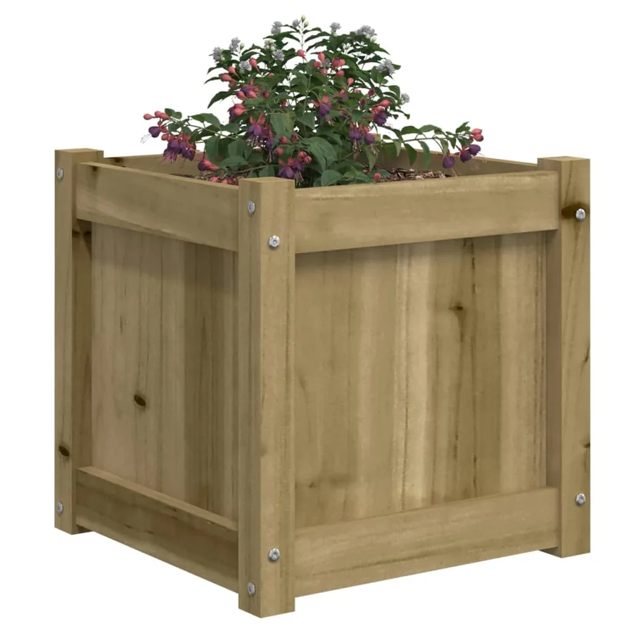 Jardinière 40x40x40 cm bois de pin imprégné - 4