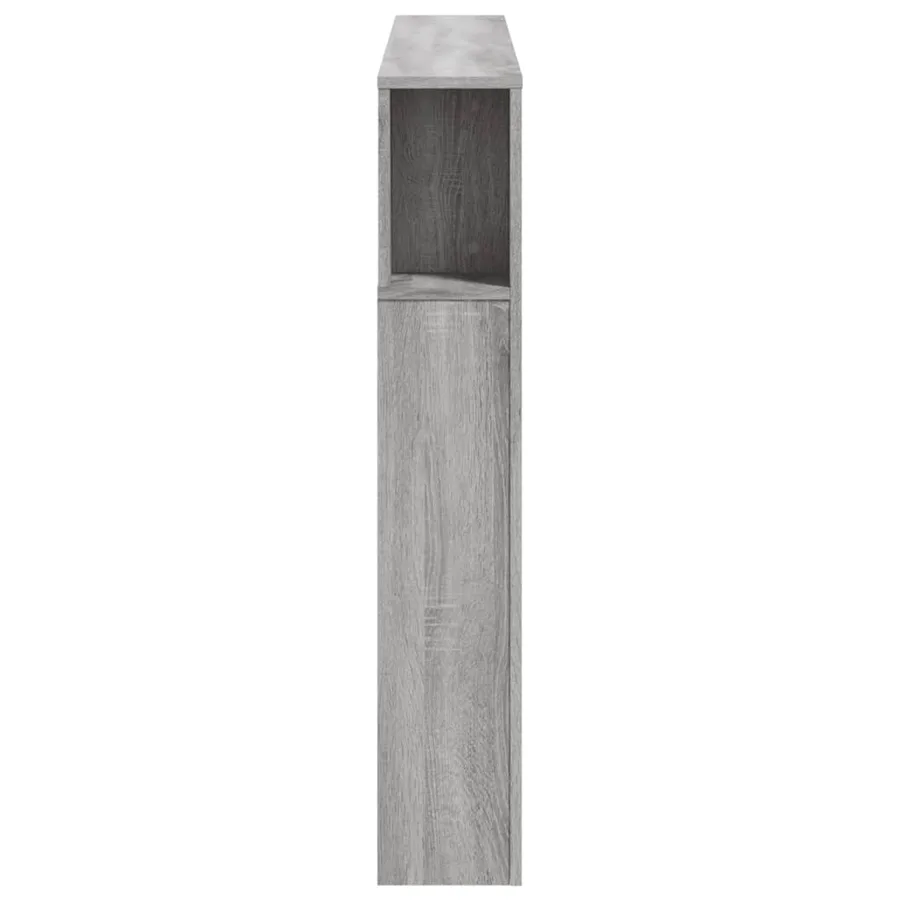 Tête de lit à LED sonoma gris 140x18,5x103,5 cm bois ingénierie - 7