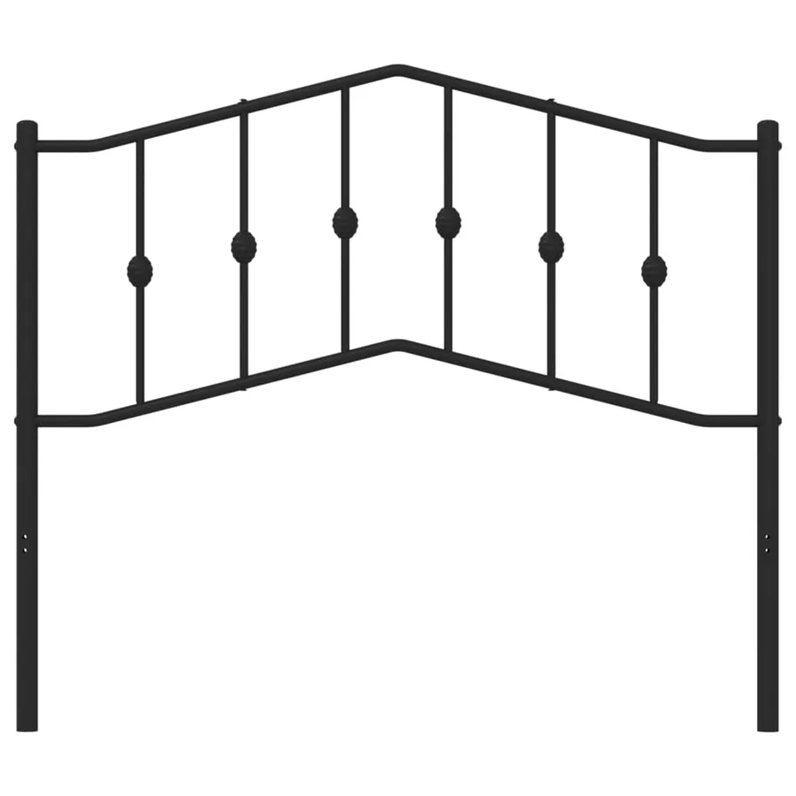 Tête de lit de remplacement métal noir 107 cm - 3