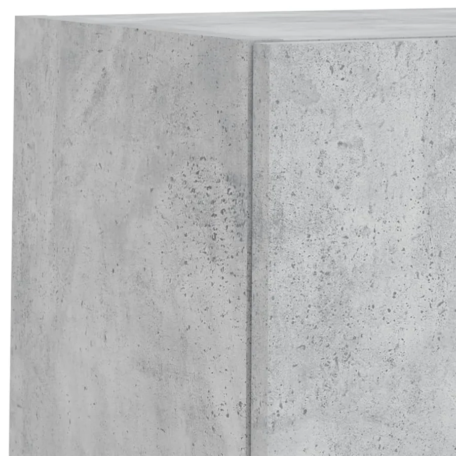 Unités murales TV avec LED 8 pcs gris béton bois d'ingénierie - 13
