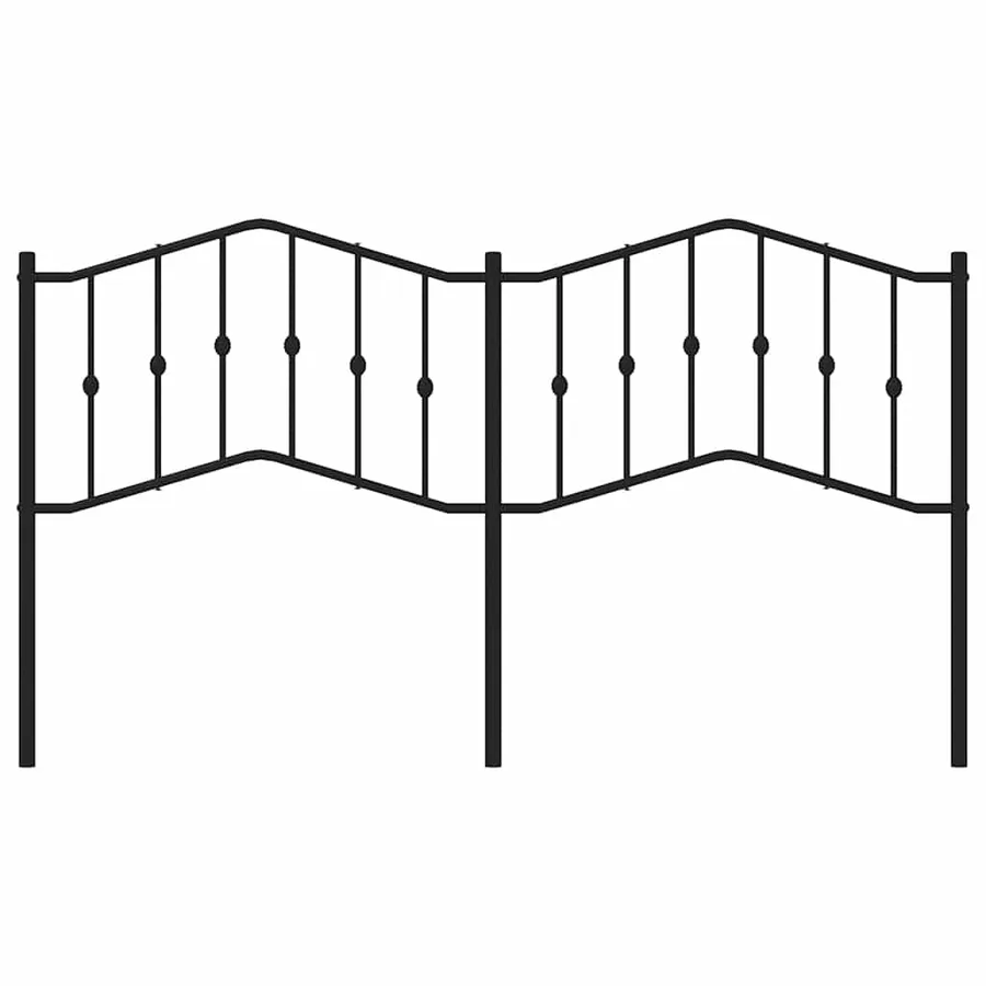 Tête de lit de remplacement métal noir 180 cm - 4