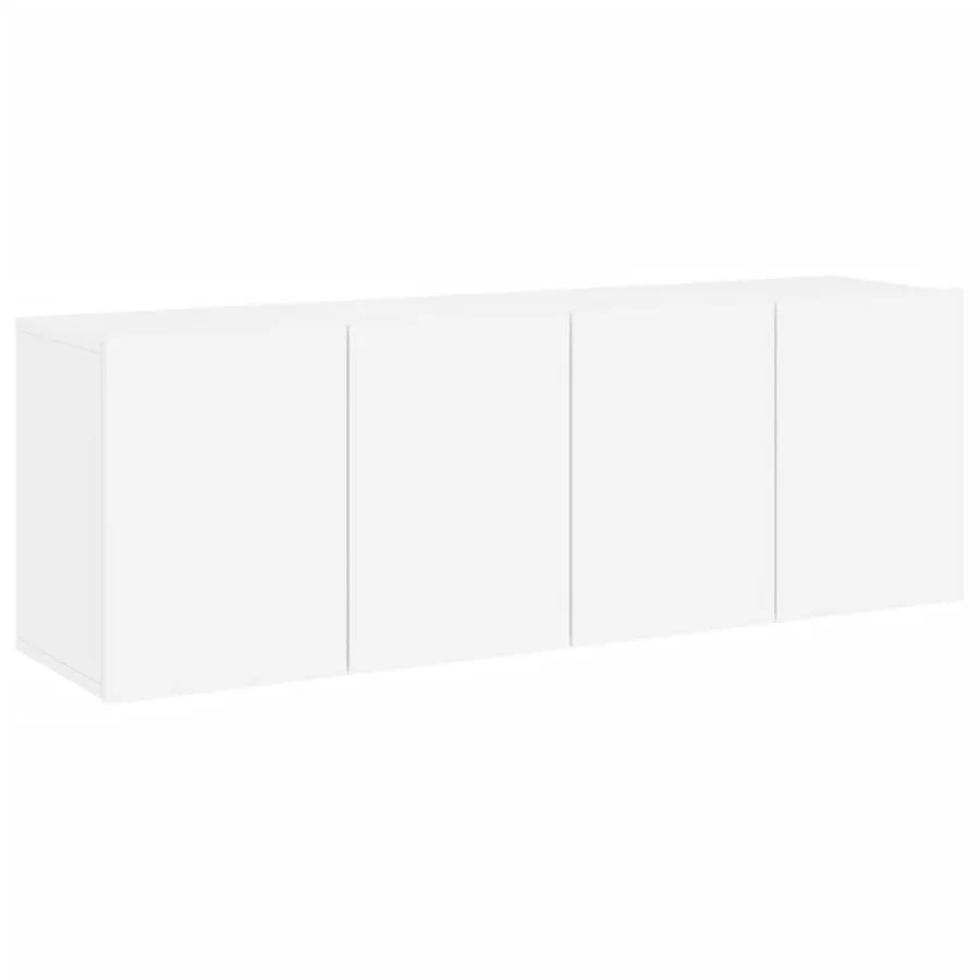 Meubles TV muraux 2 pcs blanc 60x30x41 cm - 2