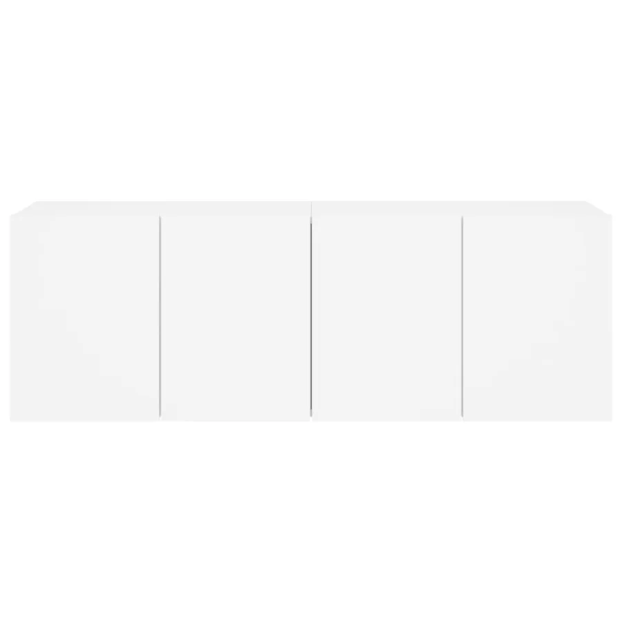 Meubles TV muraux 2 pcs blanc 60x30x41 cm - 7
