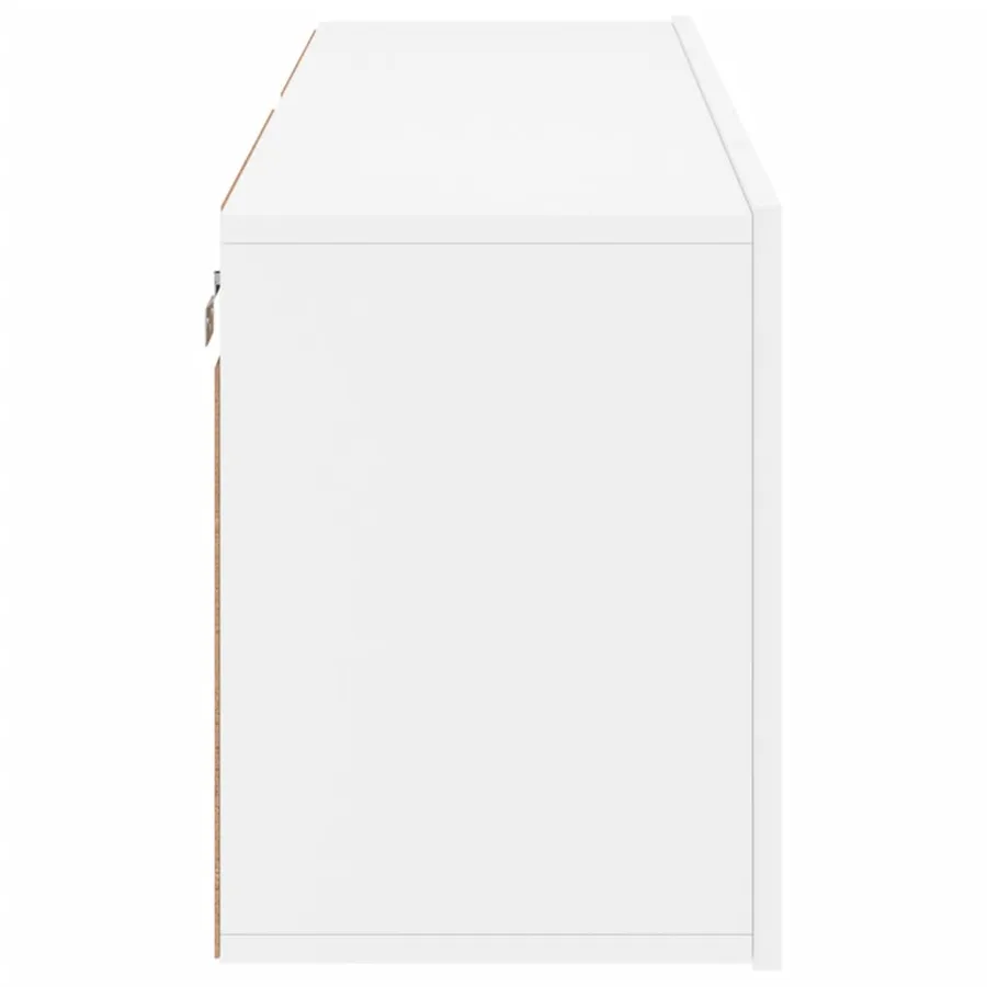 Meubles TV muraux 2 pcs blanc 60x30x41 cm - 8