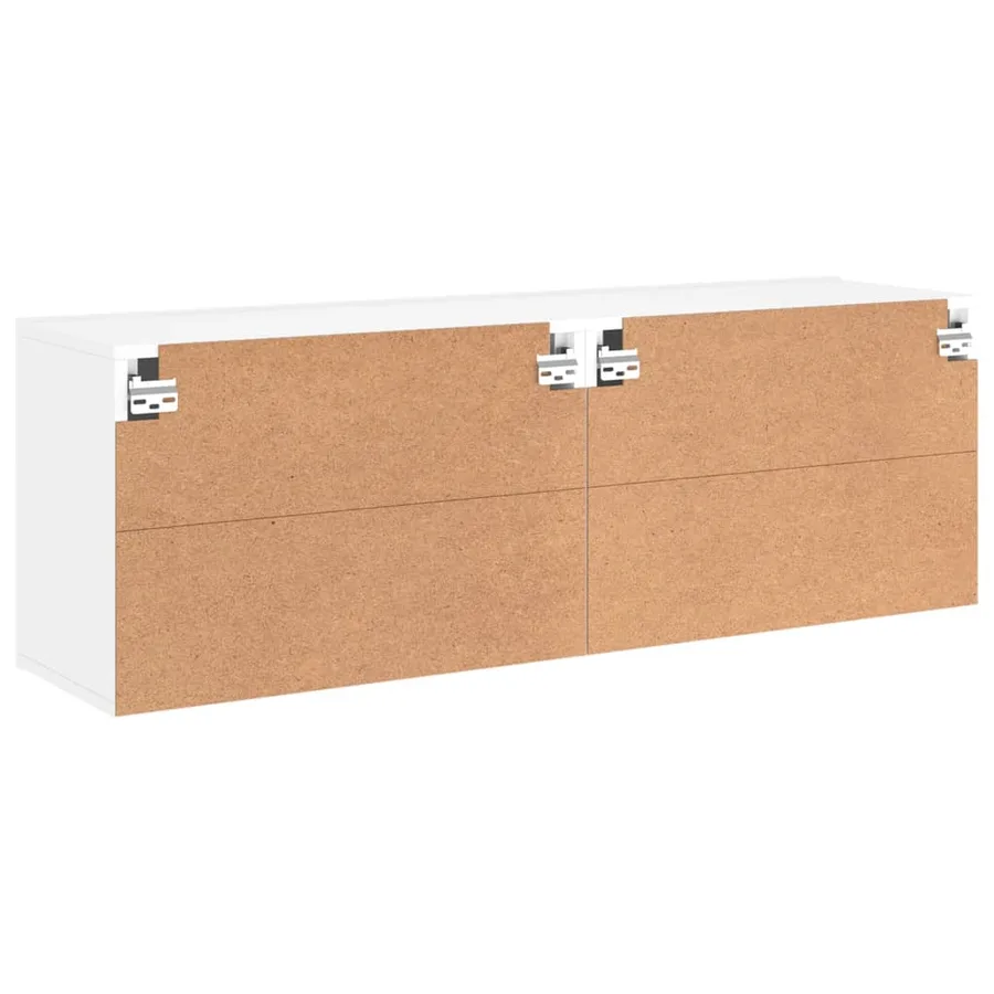 Meubles TV muraux 2 pcs blanc 60x30x41 cm - 9