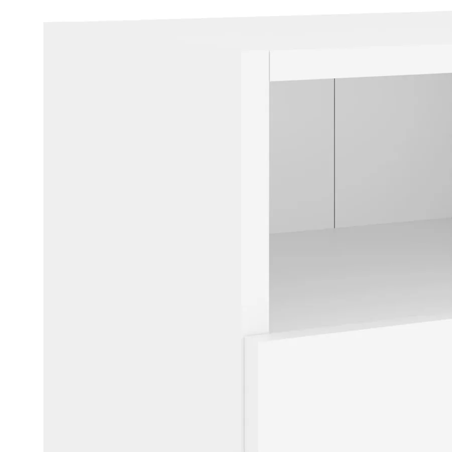 Meuble TV mural blanc 60x30x30 cm bois d'ingénierie - 11