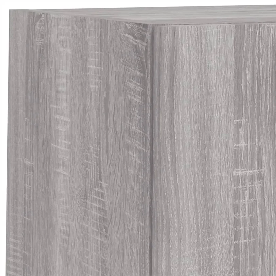 Unités murales TV avec LED 6 pcs gris sonoma bois d'ingénierie - 13