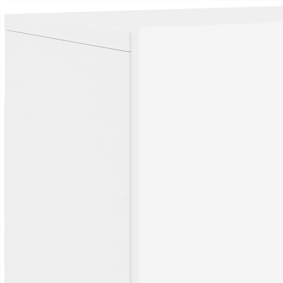 Unités murales TV 5 pcs blanc bois d'ingénierie - 10