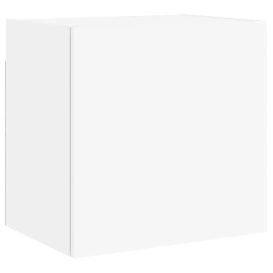 Unités murales TV 4 pcs blanc bois d'ingénierie - 7