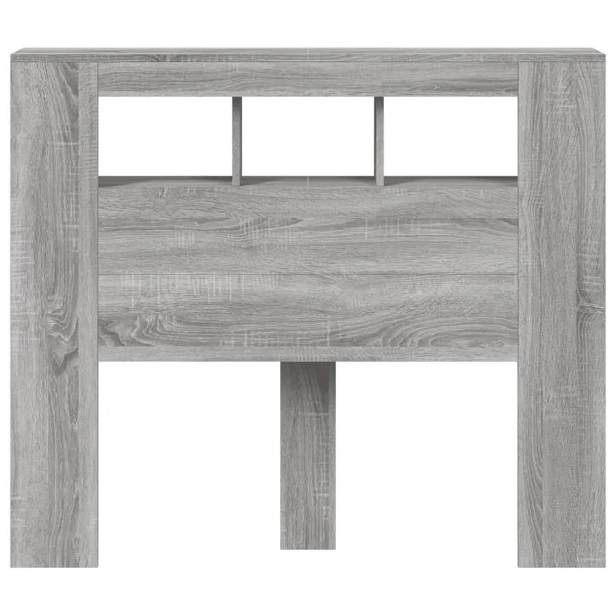 Tête de lit à LED sonoma gris 120x18,5x103,5 cm bois ingénierie - 6