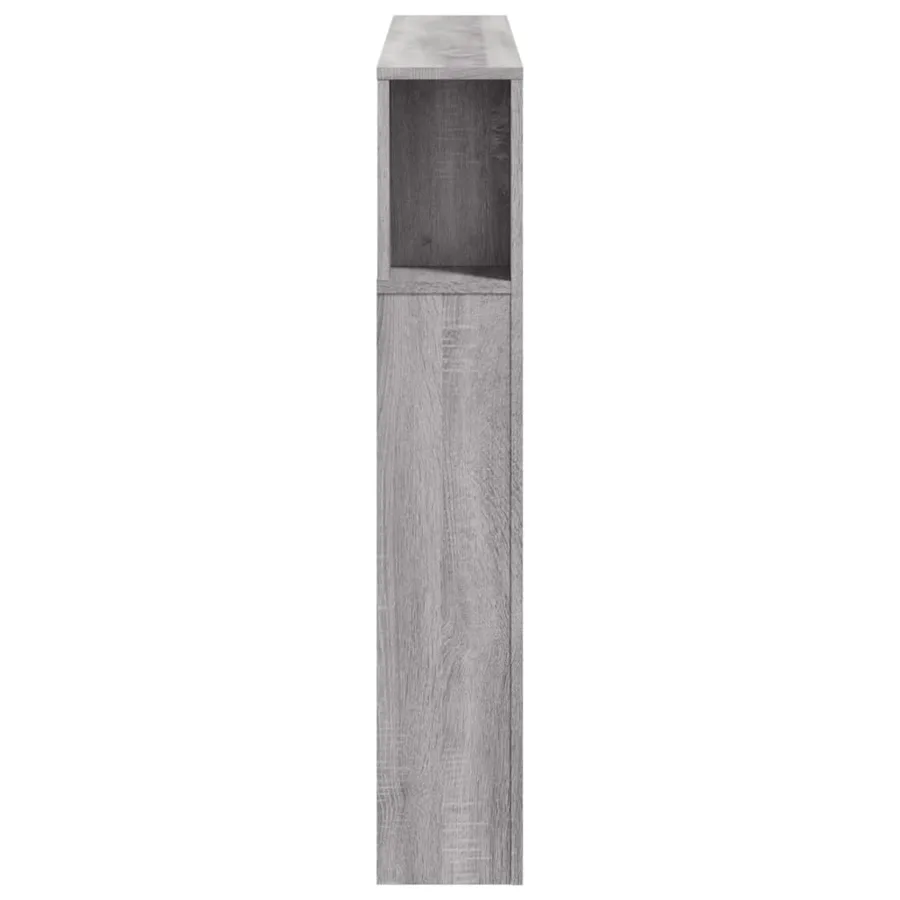 Tête de lit à LED sonoma gris 120x18,5x103,5 cm bois ingénierie - 7