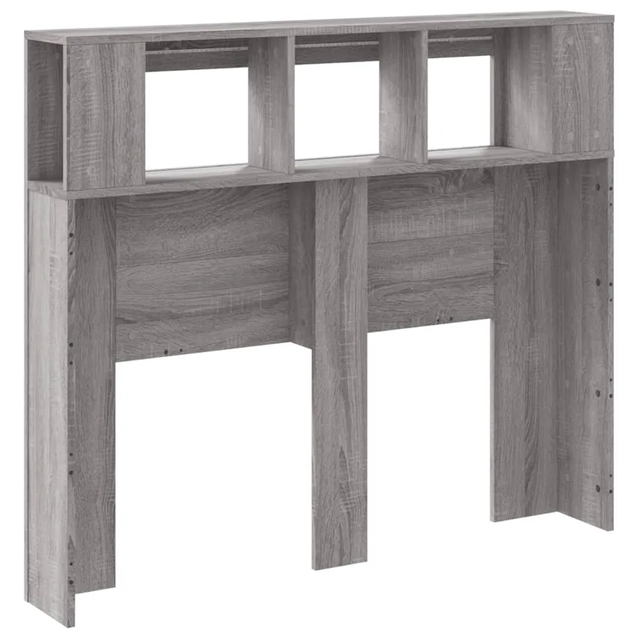 Tête de lit à LED sonoma gris 120x18,5x103,5 cm bois ingénierie - 8
