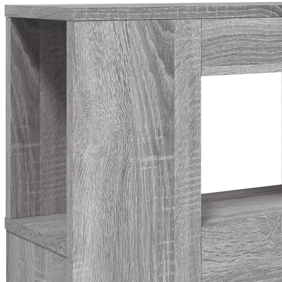 Tête de lit à LED sonoma gris 120x18,5x103,5 cm bois ingénierie - 9
