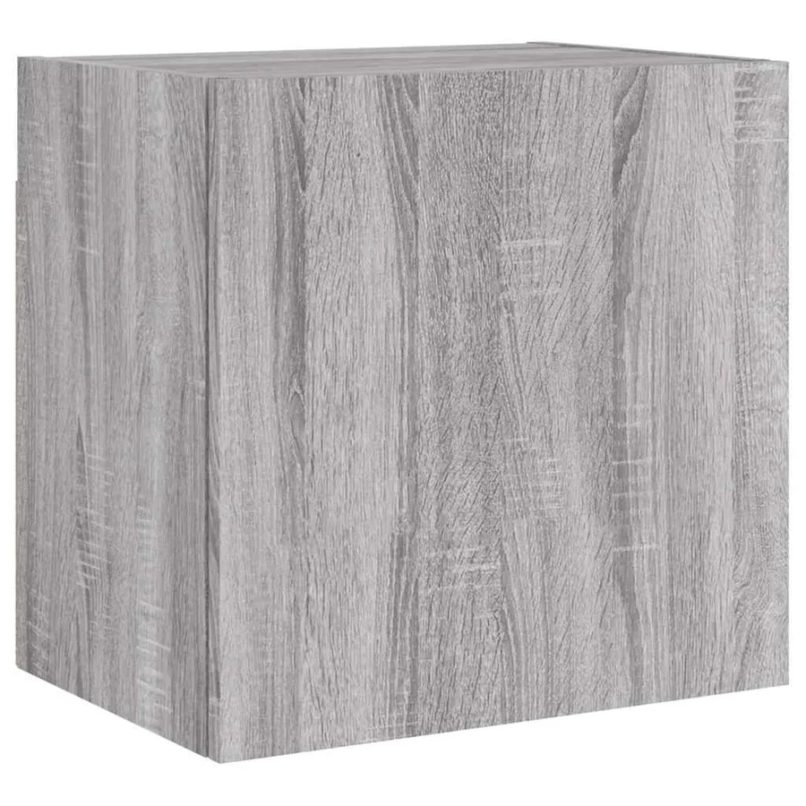 Unités murales TV 4 pcs sonoma gris bois d'ingénierie - 6