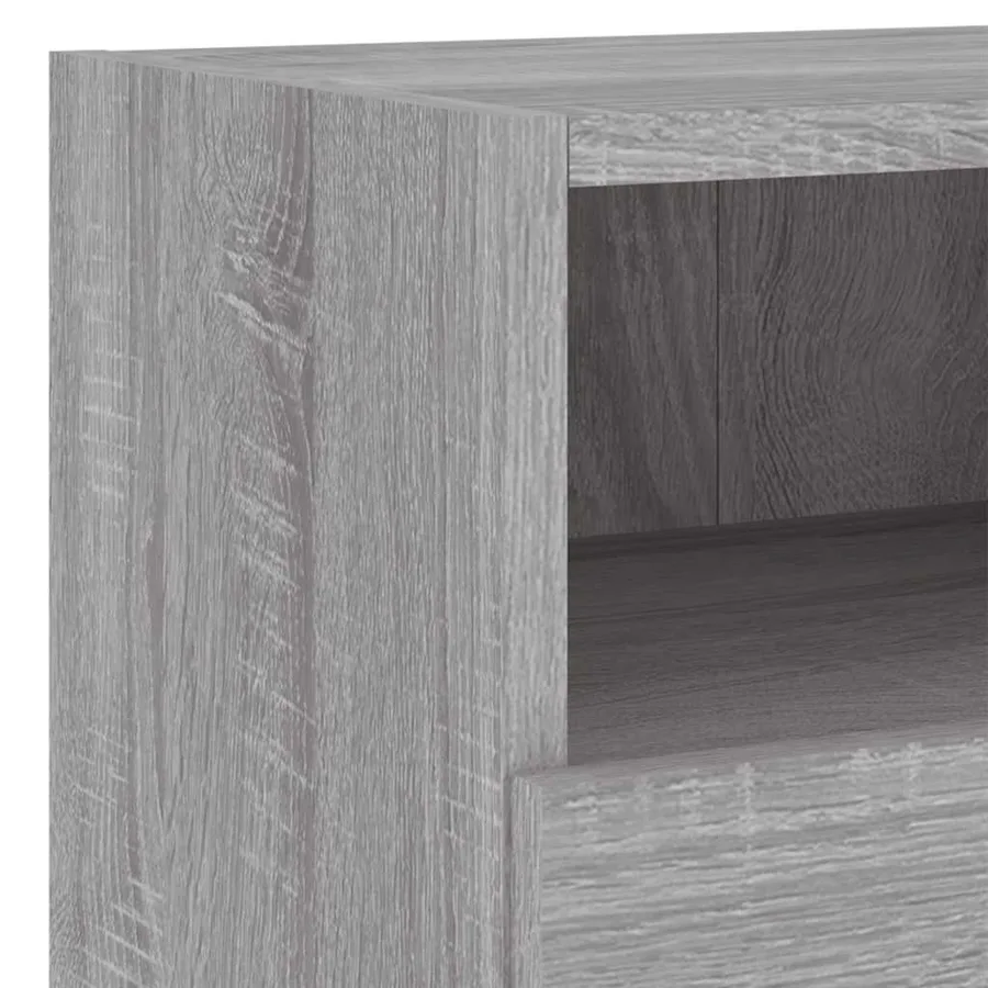 Unités murales TV 4 pcs sonoma gris bois d'ingénierie - 9