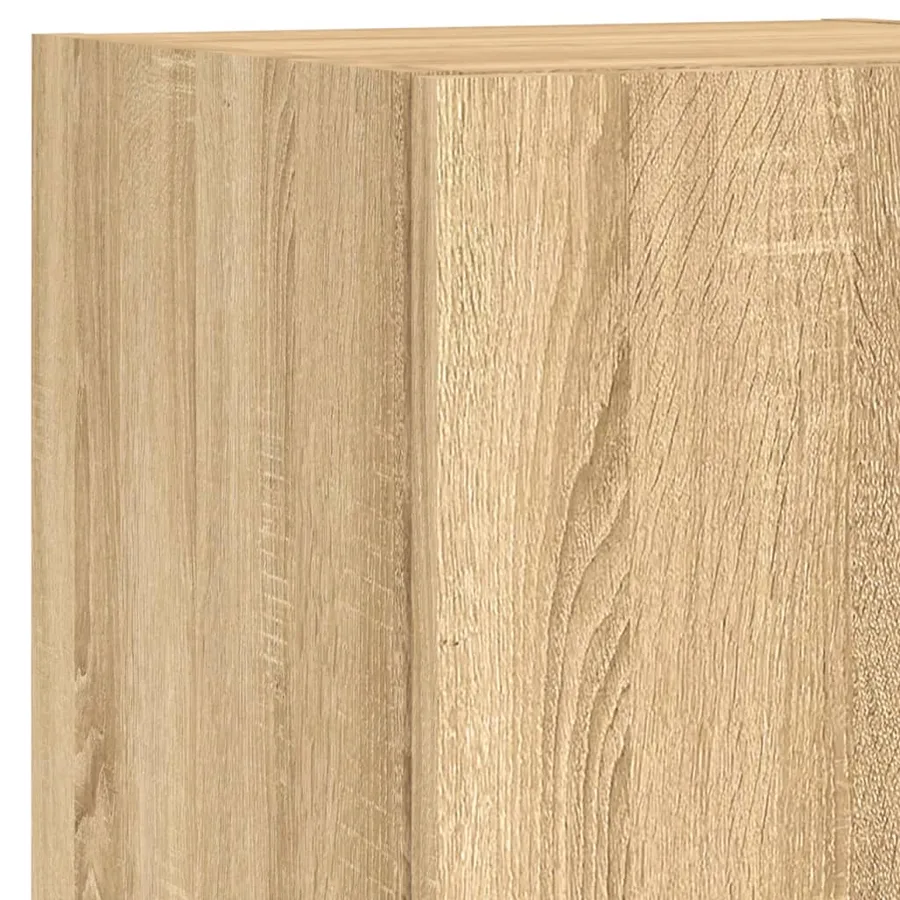 Ensemble de meubles TV muraux 7pcs et lumières LED chêne sonoma - 11