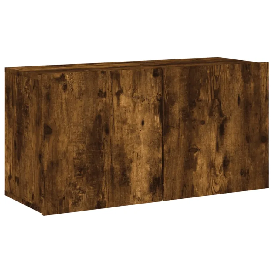 Unités murales TV 5 pcs chêne fumé bois d'ingénierie - 6