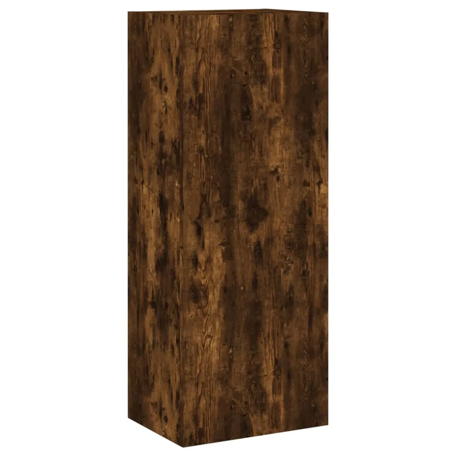 Unités murales TV 5 pcs chêne fumé bois d'ingénierie - 8