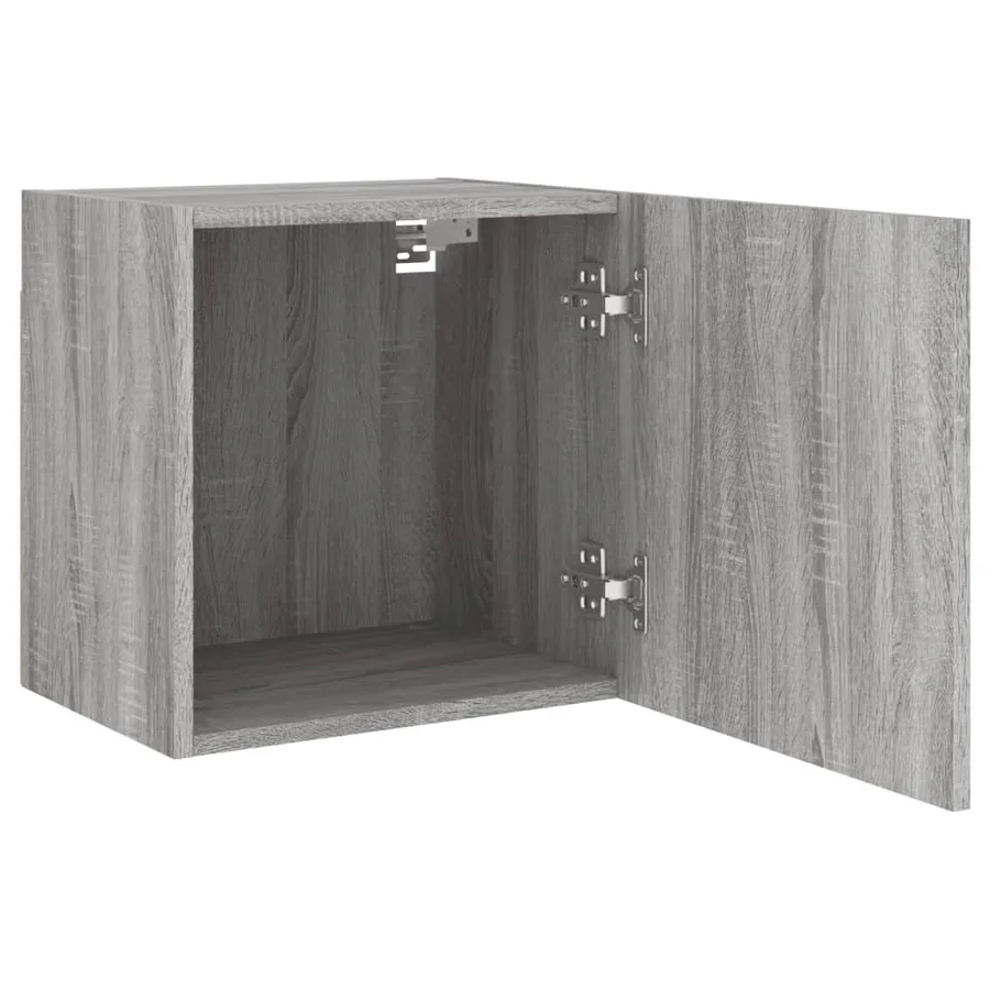 Meubles TV muraux 2pcs sonoma gris 40,5x30x40cm bois ingénierie - 7