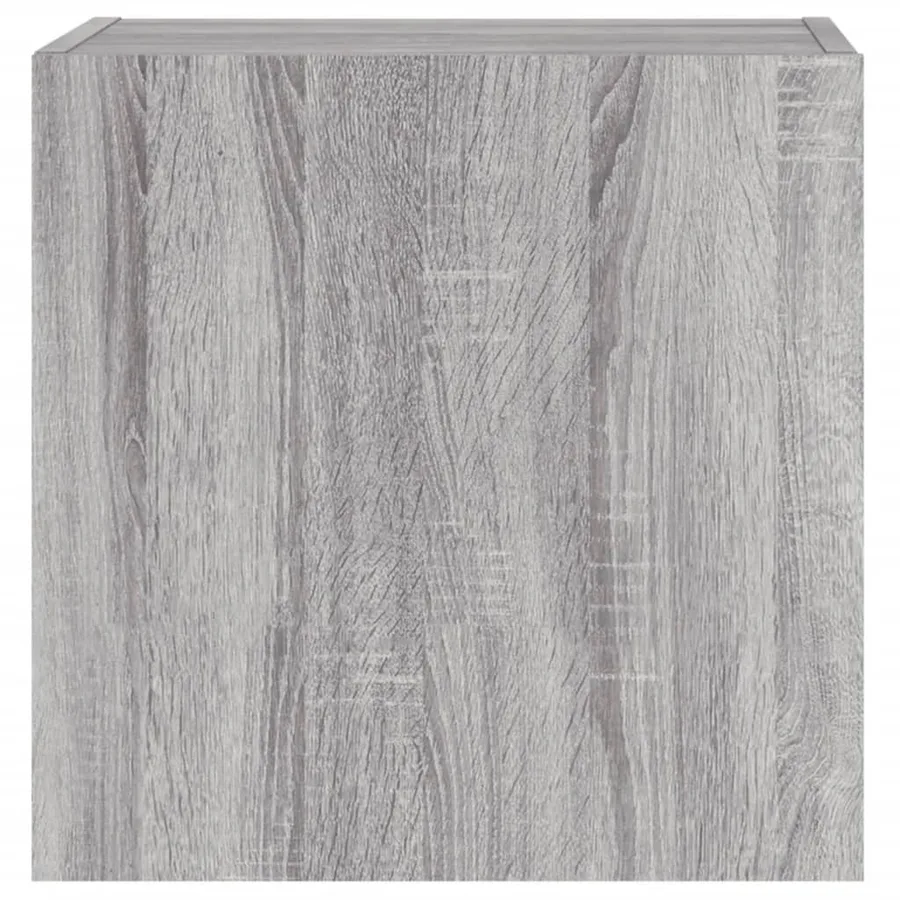 Meubles TV muraux 2pcs sonoma gris 40,5x30x40cm bois ingénierie - 8