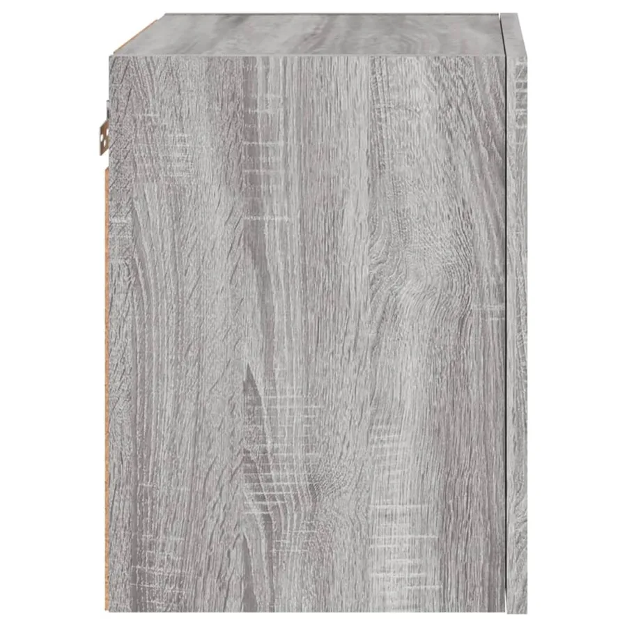 Meubles TV muraux 2pcs sonoma gris 40,5x30x40cm bois ingénierie - 9