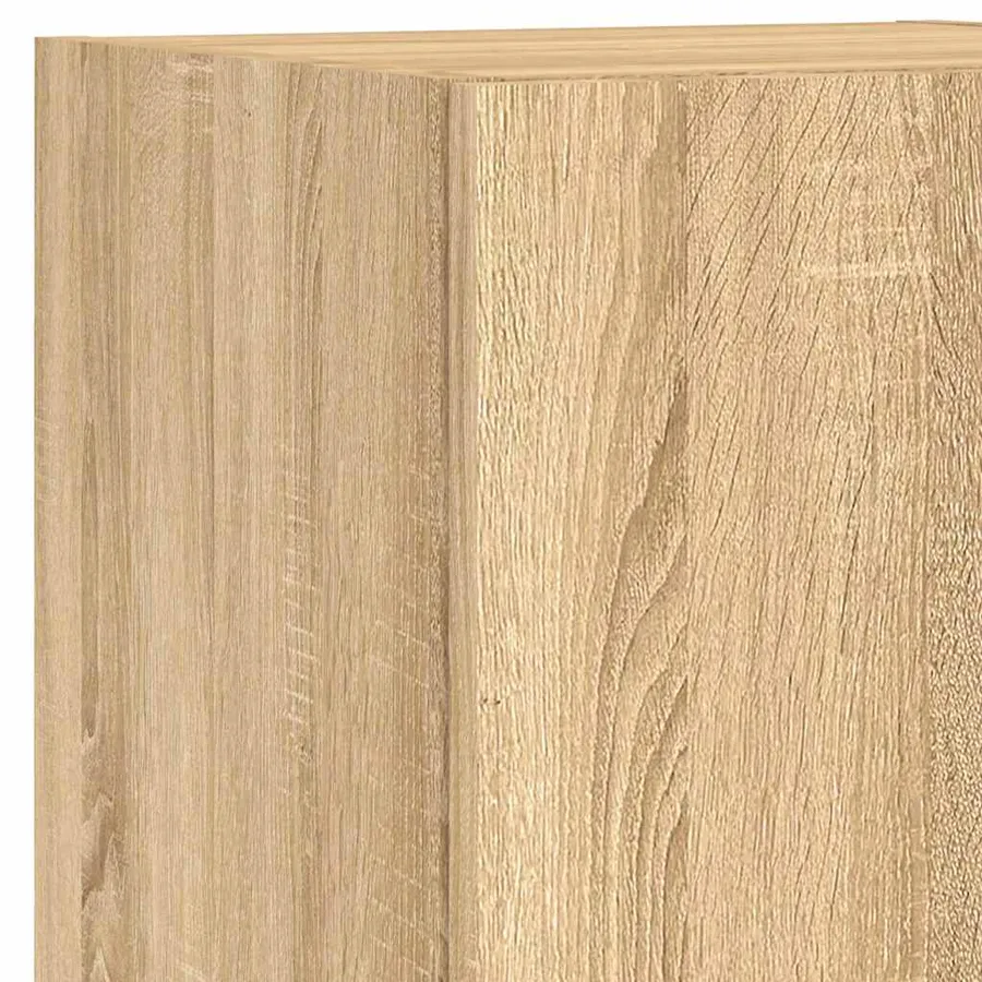 Ensemble de meubles TV muraux 7pcs et lumières LED chêne sonoma - 11