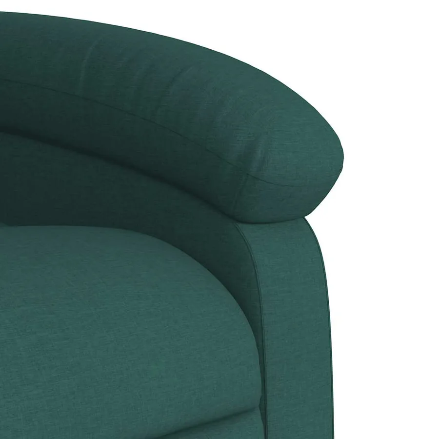 Fauteuil inclinable Vert foncé Tissu - 10