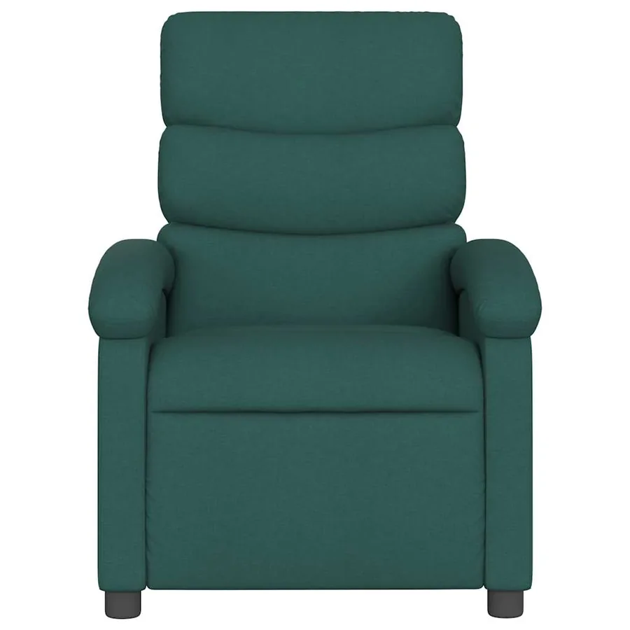 Fauteuil inclinable Vert foncé Tissu - 4