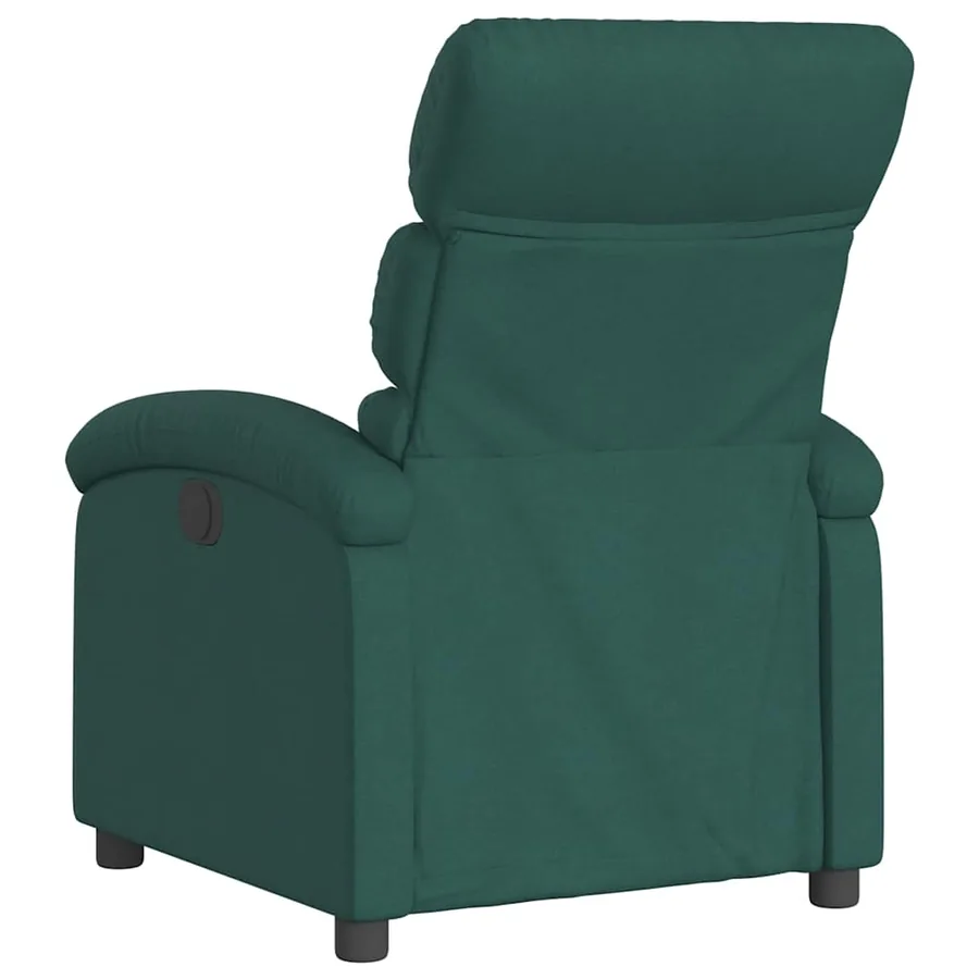 Fauteuil inclinable Vert foncé Tissu - 6