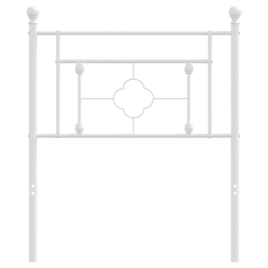 Tête de lit de remplacement métal blanc 75 cm - 3