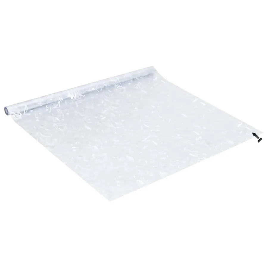 Films pour fenêtre 4 pcs dépoli motif de fleur PVC - 5