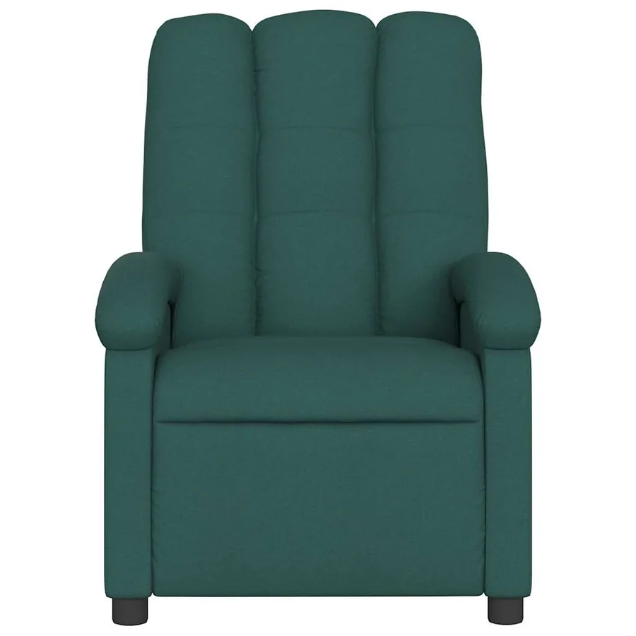 Fauteuil inclinable Vert foncé Tissu - 3
