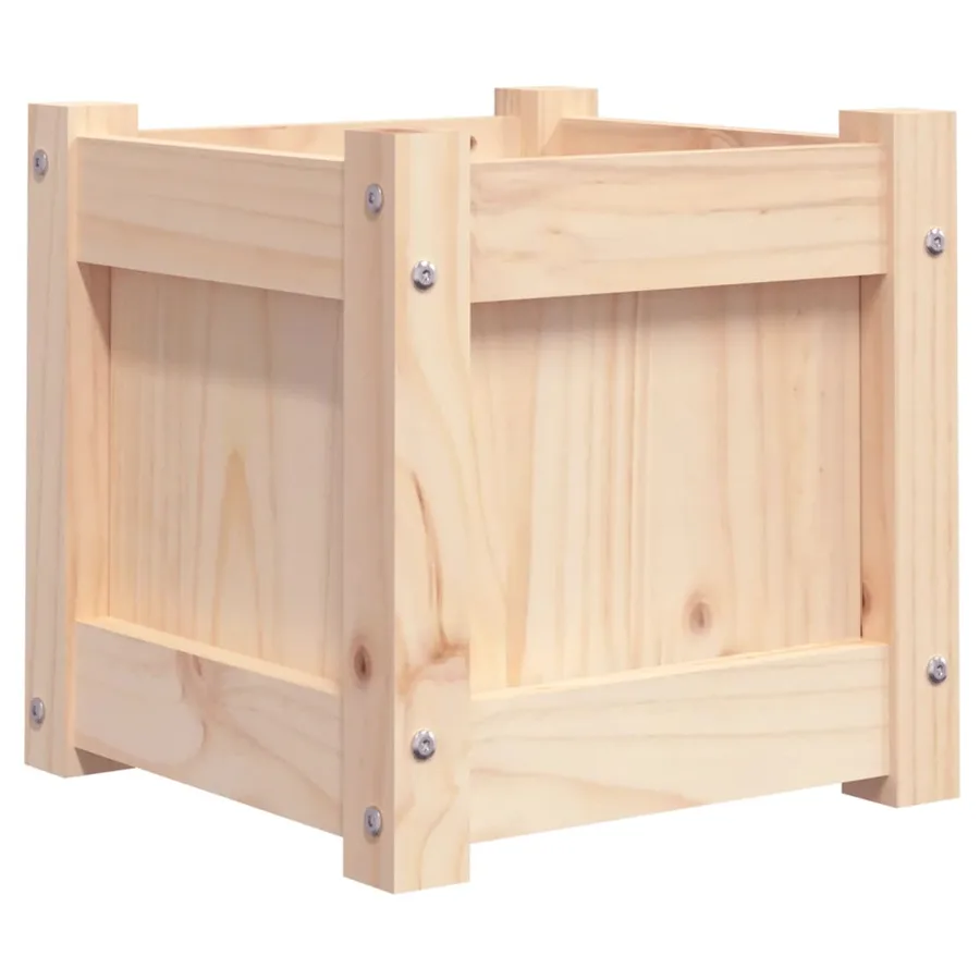 Jardinière 31x31x31 cm bois de pin massif - 2