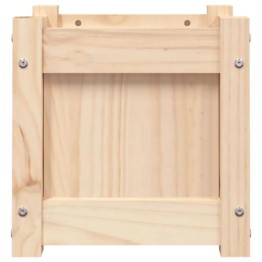 Jardinière 31x31x31 cm bois de pin massif - 6