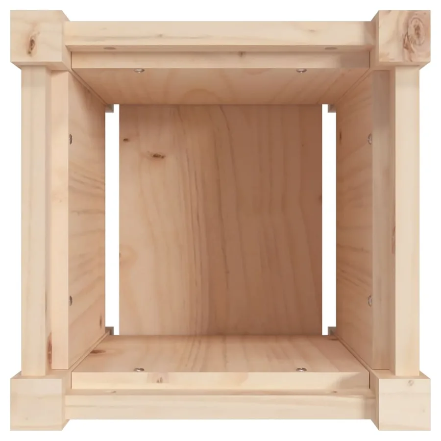 Jardinière 31x31x31 cm bois de pin massif - 8