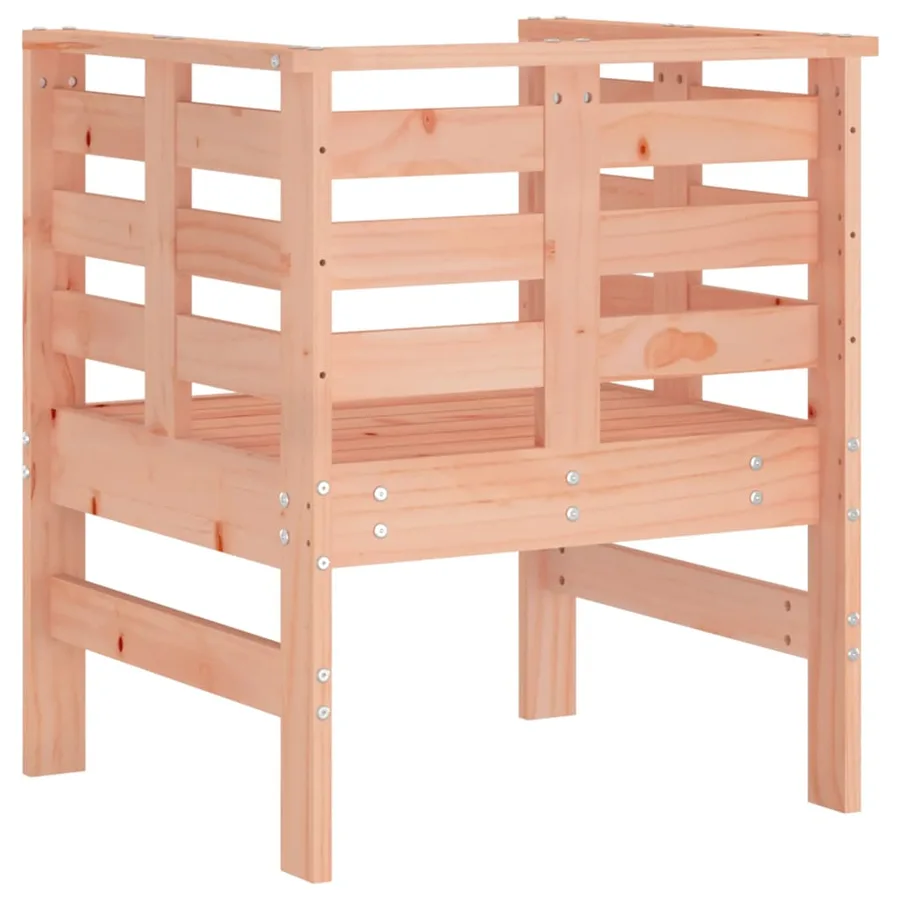 Chaises de jardin lot de 2 61,5x53x71 cm bois massif de douglas - 7