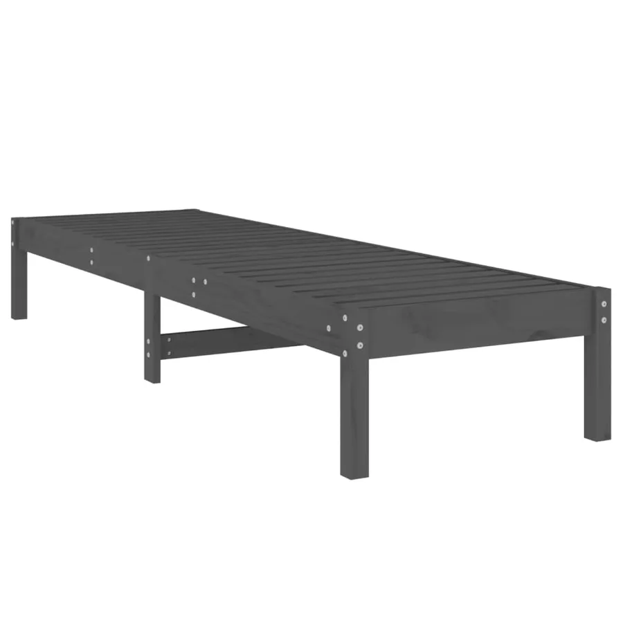 Chaises longues lot de 2 noir 199,5x60x74 cm bois massif de pin - 30