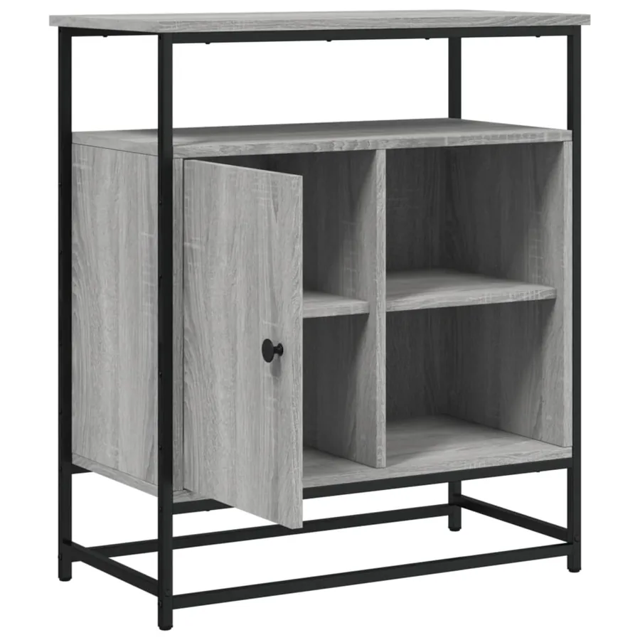 Buffet sonoma gris 69x35x80 cm bois d'ingénierie - 5