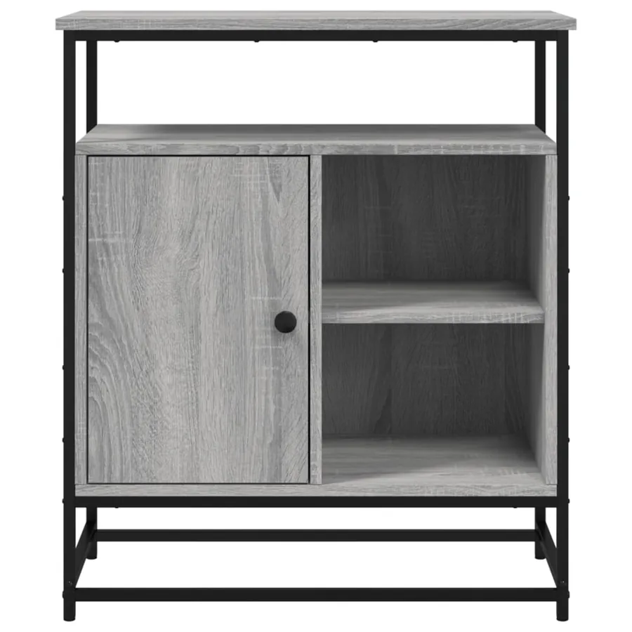 Buffet sonoma gris 69x35x80 cm bois d'ingénierie - 6