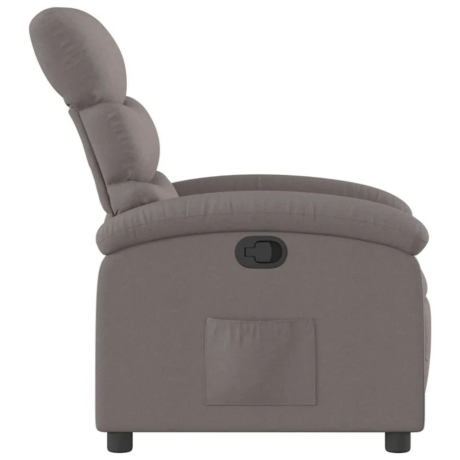Fauteuil inclinable Taupe Tissu - 4