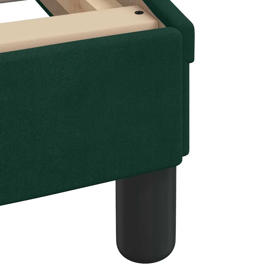 Cadre de lit Dover vert foncé 90x200 cm velours - 7