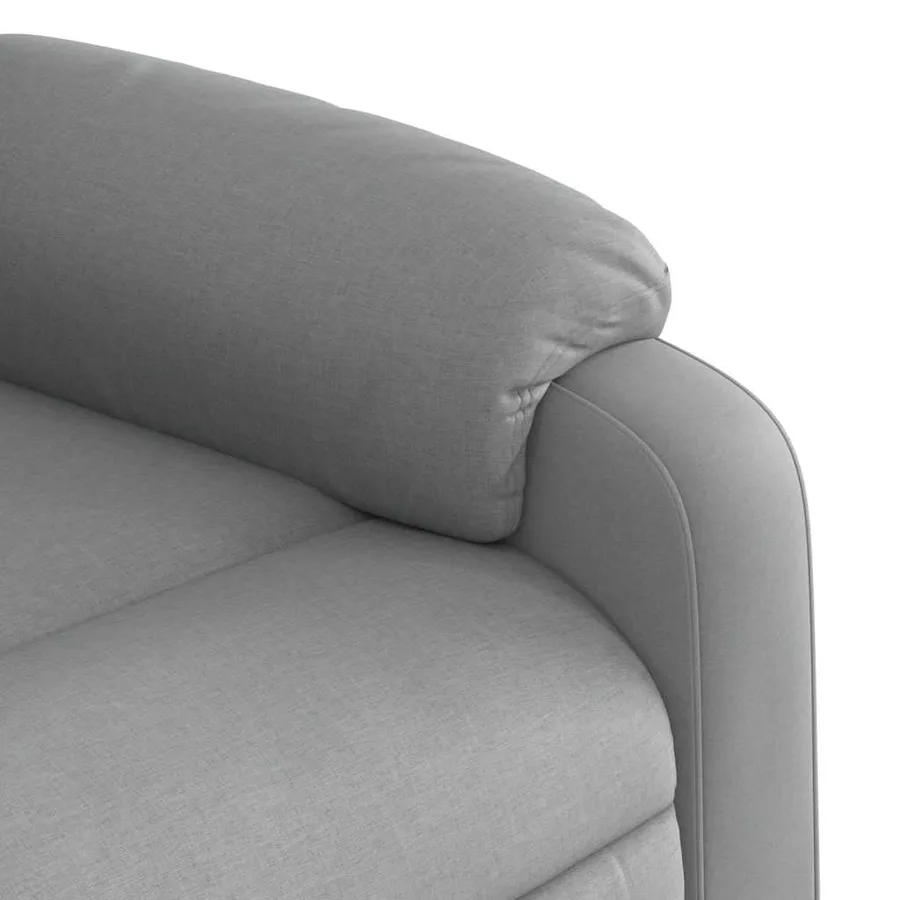 Fauteuil de massage inclinable Gris clair Tissu - 10