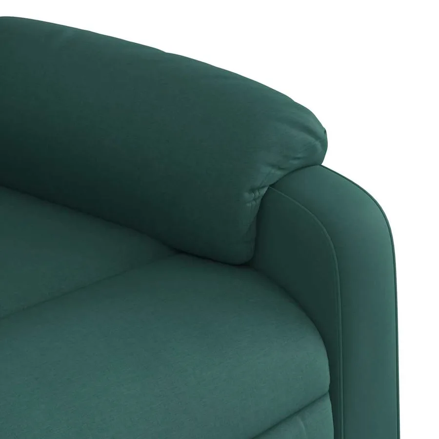 Fauteuil inclinable vert foncé tissu - 8