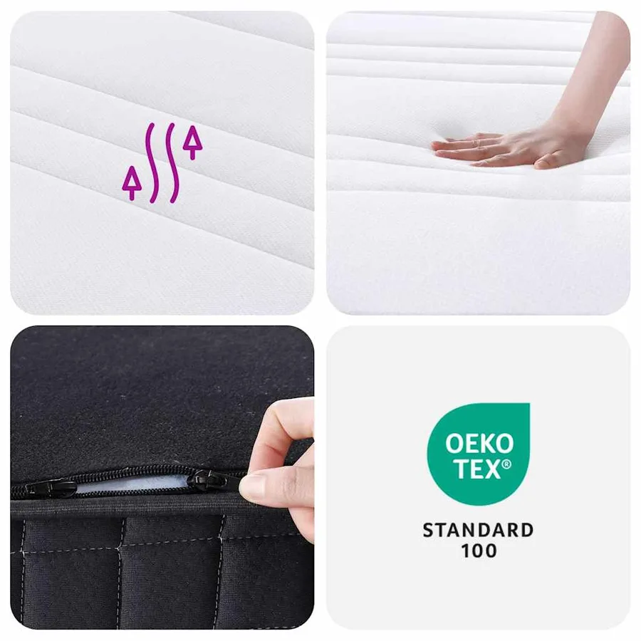 Matelas à ressorts bonnell moyen 140x190 cm - 8