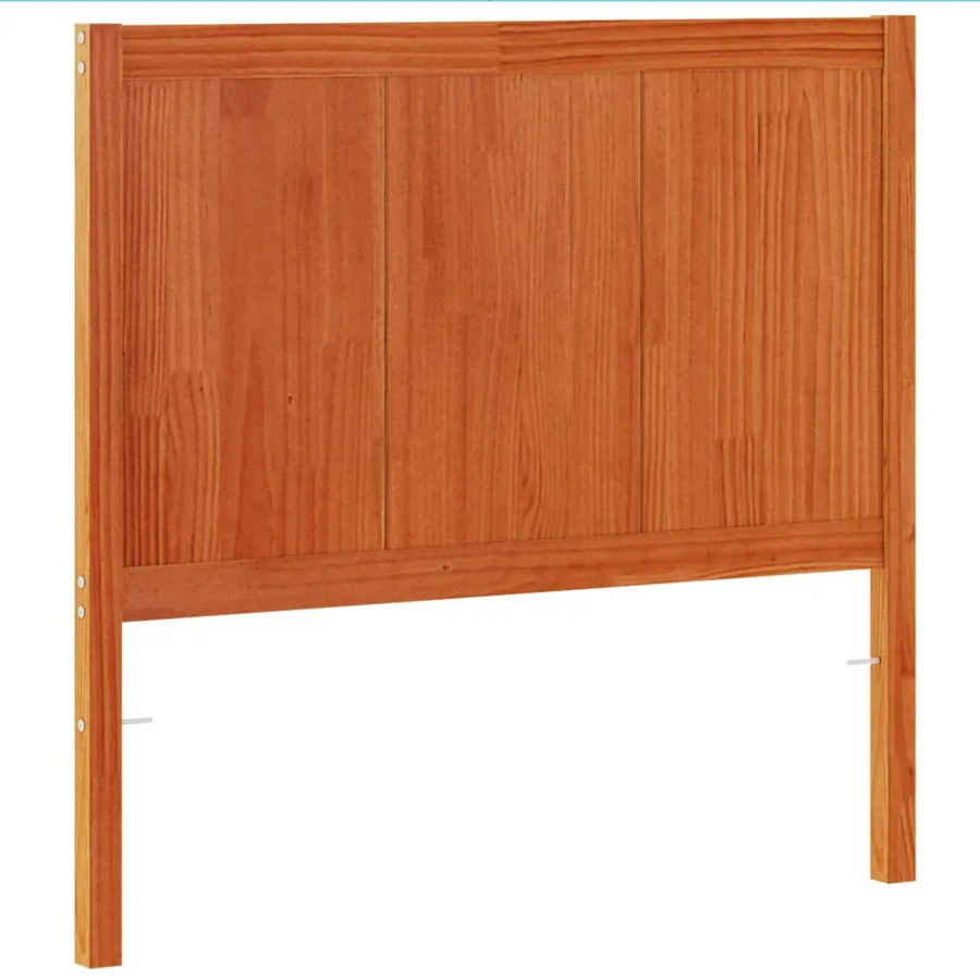 Tête de lit cire marron 100 cm bois massif de pin - 2