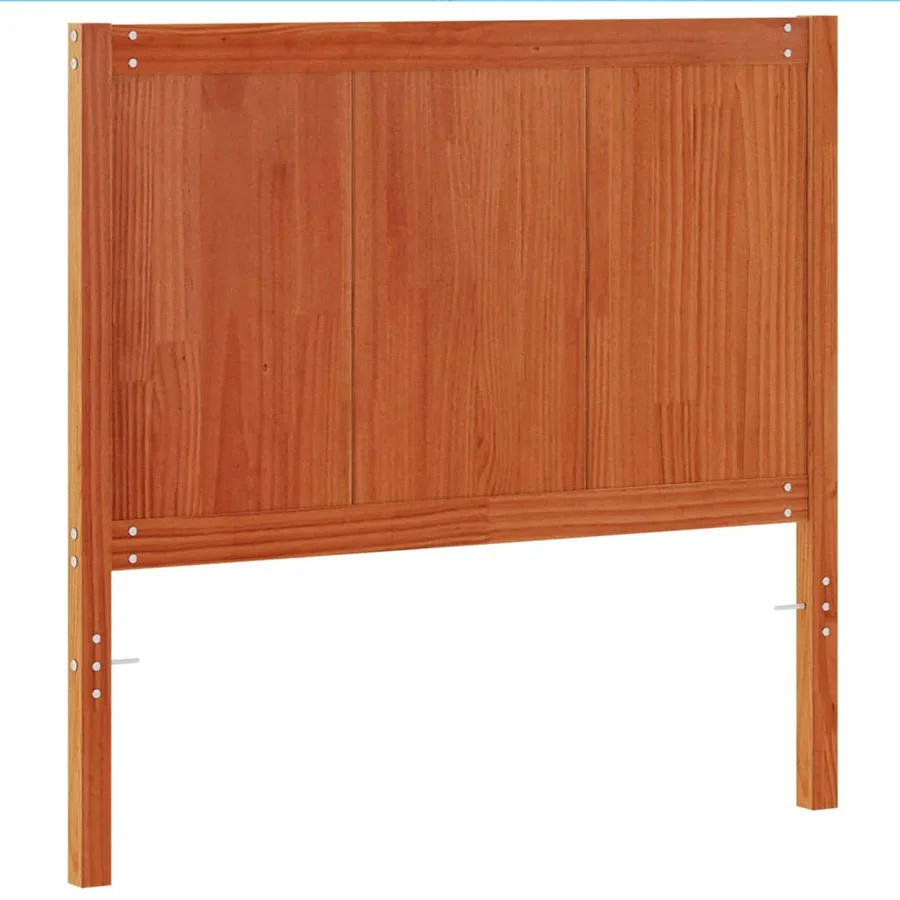 Tête de lit cire marron 100 cm bois massif de pin - 6