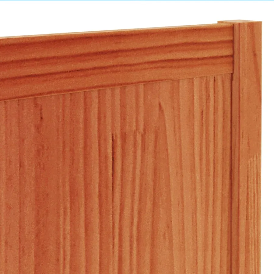 Tête de lit cire marron 100 cm bois massif de pin - 7